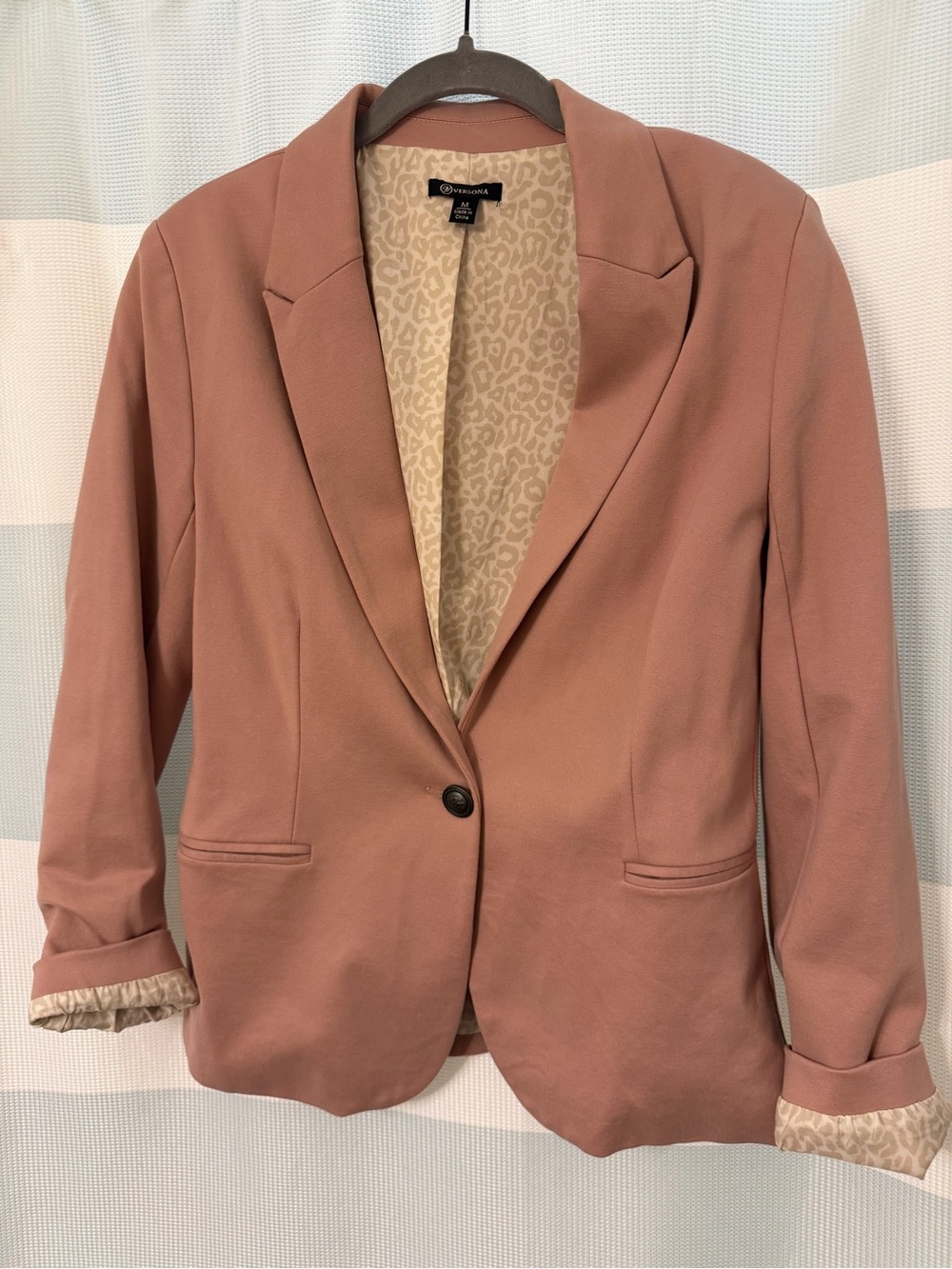 Versona Mauve Single-Button Blazer